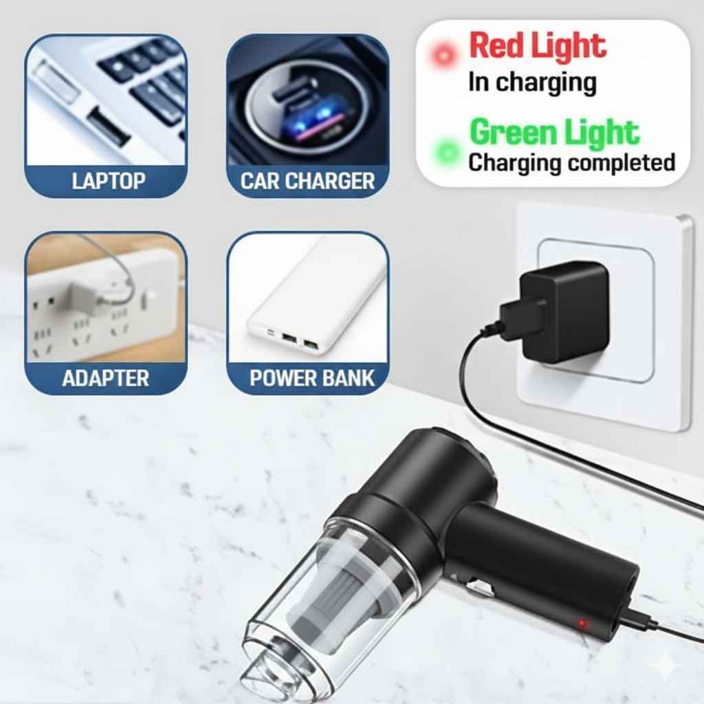 Portable Wireless Vacuum Cleaner